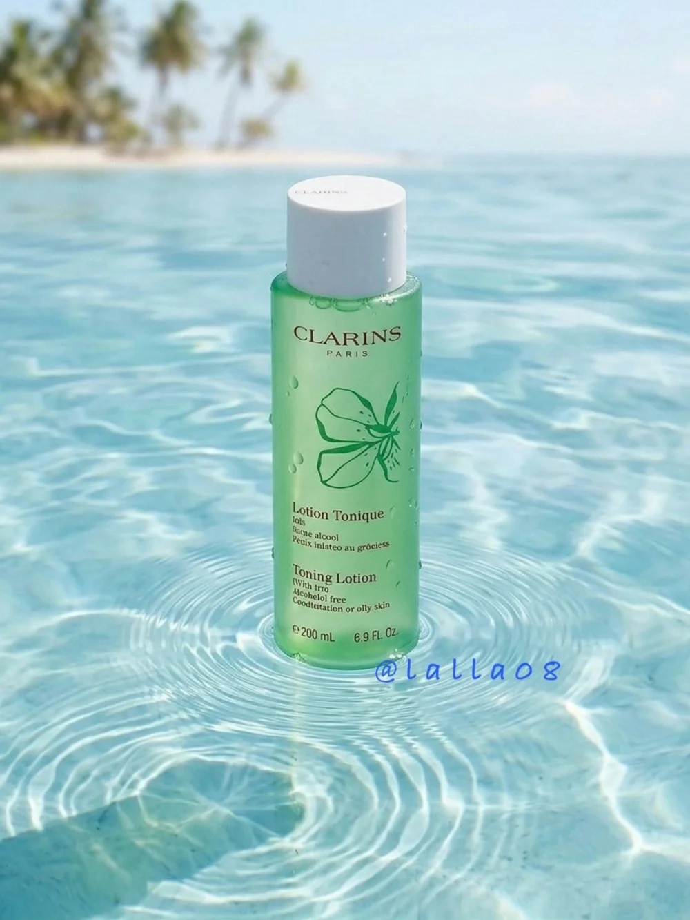 Clarins Toning Lotion w/ Iris Alcohol Free Combination or Oily Skin Toner 6.8oz
